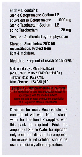 Carecef T 1.125Gm Injection 1